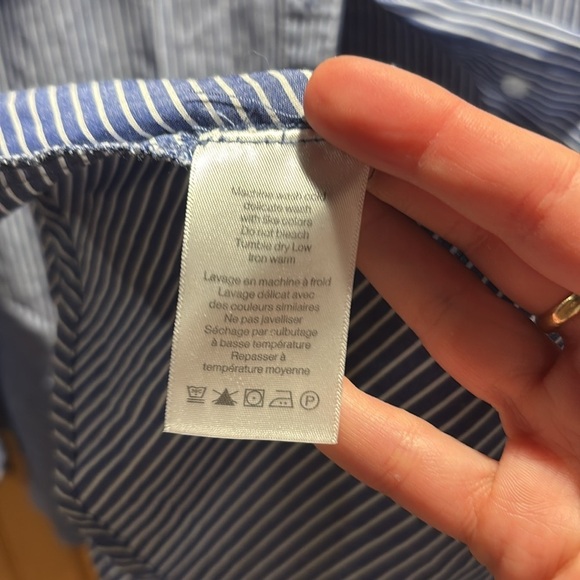 VERONICA BEARD Gilda stripe Asymetrical button down shirt - Picture 5 of 7